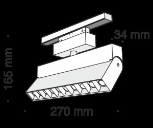 Трековый светильник Technical TR015-2-20W3K-B