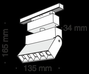Трековый светильник Technical TR015-2-10W3K-B