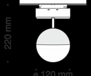 Трековый светильник Technical TR017-2-10W4K-B
