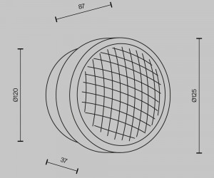 Настенный светильник (бра) Maytoni MOD493WL-L6PTK