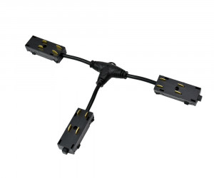TR2115-BK Гибкий Т-образный, электрический коннектор трека SMART, черный