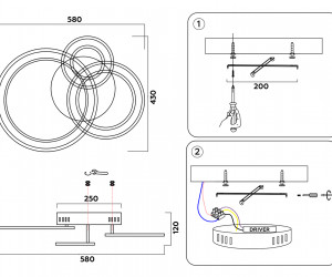 FA861 WH белый 71W 540*470*105 (ПДУ РАДИО 2.4)