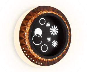 FA273 CF/TI кофе/янтарь LED 3000K+6400K 24W 200*180*50