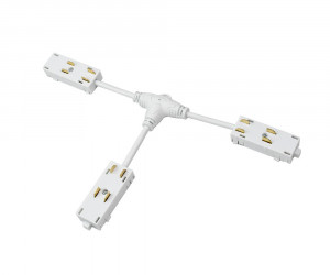 TR2115-WH Гибкий Т-образный, электрический коннектор трека SMART, белый