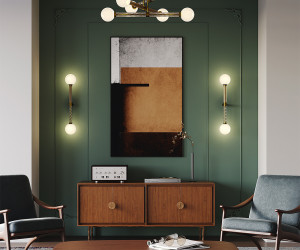 Настенный светильник (бра) Maytoni MOD287WL-02BS