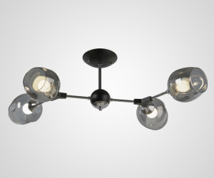 Потолочная люстра P5698-4 BK+CR 000067866
