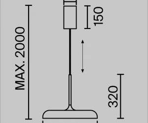 Подвесной светильник Maytoni MOD189PL-L39B3K