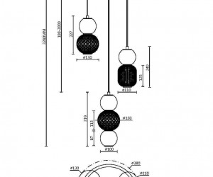 Подвесной светильник Maytoni MOD273PL-L33G3K