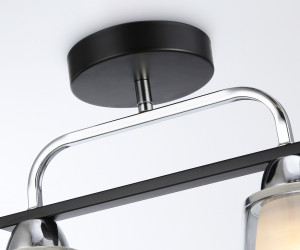 TR303231/2 BK/CH/SM/FR черный/хром/дымчатый/белый матовый E27*2 max 60W 340*120*250