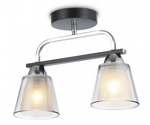 TR303231/2 BK/CH/SM/FR черный/хром/дымчатый/белый матовый E27*2 max 60W 340*120*250