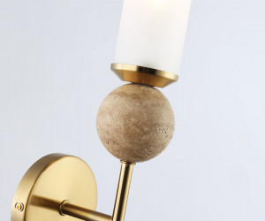 LH53254 BS/FR латунь/белый матовый E14 max 40W 110*100*400