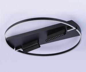 FL51462/1+2 BK черный 106W 3000K-6400K+4200K D800*110 (ПДУ РАДИО 2.4G)