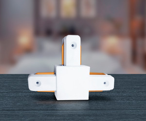 GL7077 WH белый коннектор Т-образный однофазный для соединения трековых шинопроводов