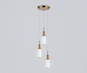 LH55272/3 BS/FR латунь/белый матовый E14 max 40W D230*1200