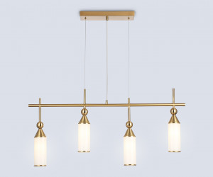 LH55274/4 BS/FR латунь/белый матовый E14*4 max 40W 845*65*1150