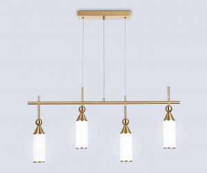 LH55274/4 BS/FR латунь/белый матовый E14*4 max 40W 845*65*1150