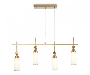 LH55274/4 BS/FR латунь/белый матовый E14*4 max 40W 845*65*1150
