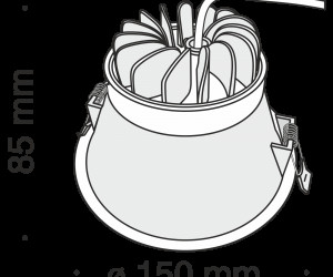 Встраиваемый светильник Technical DL039-L15W3K