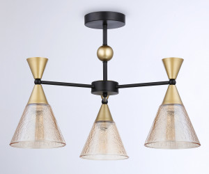 TR3169/3 BK/GD черный/золото E27/3 max 60W D580*380