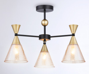 TR3169/3 BK/GD черный/золото E27/3 max 60W D580*380