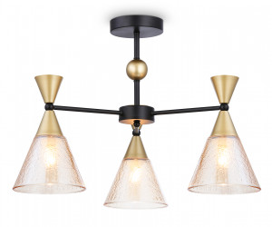 TR3169/3 BK/GD черный/золото E27/3 max 60W D580*380