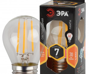 Лампа светодиодная  ЭРА F-LED P45-7w-827-E27