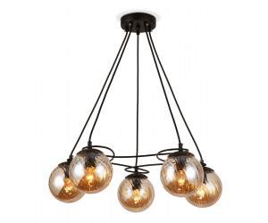 TR9022/5 BK/TI черный/янтарь E14 max 40W D560*800