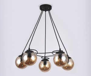 TR9022/5 BK/TI черный/янтарь E14 max 40W D560*800