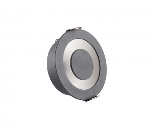 DK2500-BK Встраиваемый светильник, IP 20, 5 Вт, LED 3000, черный, алюминий