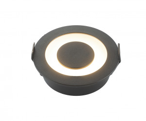 DK2500-BK Встраиваемый светильник, IP 20, 5 Вт, LED 3000, черный, алюминий
