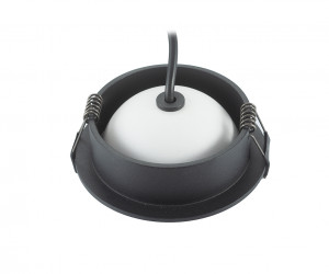 DK2500-BK Встраиваемый светильник, IP 20, 5 Вт, LED 3000, черный, алюминий