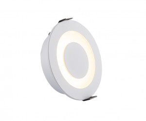 DK2700-WH Встраиваемый светильник, IP 20, 7 Вт, LED 3000, белый, алюминий