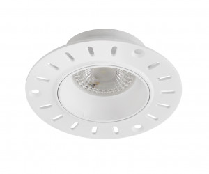DK3055-WH Встраиваемый светильник, IP 20, 10 Вт, GU5.3, LED, белый, пластик