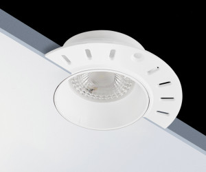DK3055-WH Встраиваемый светильник, IP 20, 10 Вт, GU5.3, LED, белый, пластик
