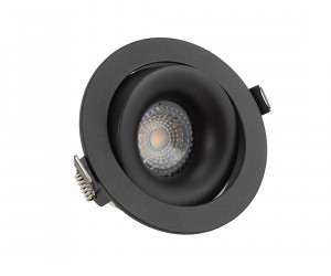 DK2120-BK Встраиваемый светильник, IP 20, 50 Вт, GU10, черный, алюминий