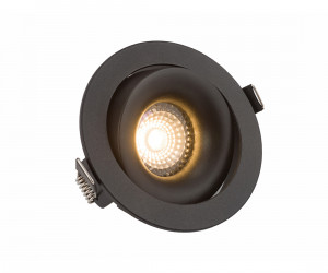 DK2120-BK Встраиваемый светильник, IP 20, 50 Вт, GU10, черный, алюминий