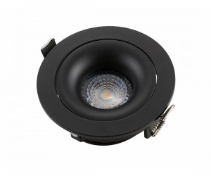 DK2120-BK Встраиваемый светильник, IP 20, 50 Вт, GU10, черный, алюминий