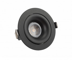 DK2120-BK Встраиваемый светильник, IP 20, 50 Вт, GU10, черный, алюминий