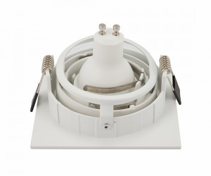 DK2121-WH Встраиваемый светильник, IP 20, 50 Вт, GU10, белый, алюминий