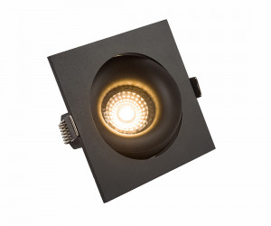 DK2121-BK Встраиваемый светильник, IP 20, 50 Вт, GU10, черный, алюминий
