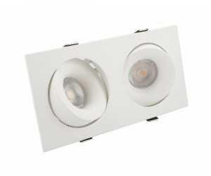 DK2122-WH Встраиваемый светильник, IP 20, 50 Вт, GU10, белый, алюминий