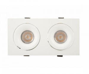 DK2122-WH Встраиваемый светильник, IP 20, 50 Вт, GU10, белый, алюминий