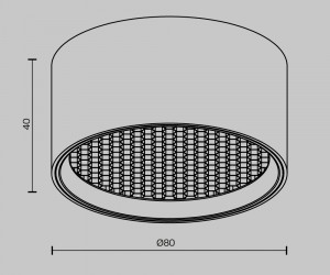 Потолочный светильник Technical C122CL-L7-3K-B
