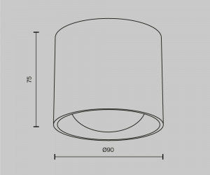 Потолочный светильник Technical C217CL-15W4K-W