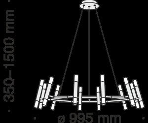 Подвесной светильник Maytoni MOD031PL-24B