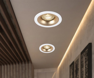 TN102723 WH/GD белый/золото GU5.3 92*92*23