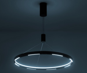 FL5856 BK черный 40W 3000K/4200K/6400K D800*860 (без ПДУ)