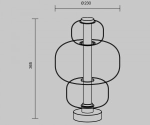 Настольный светильник Maytoni MOD364TL-L15B3K