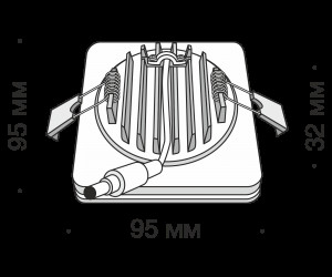 Встраиваемый светильник Technical DL303-L12W