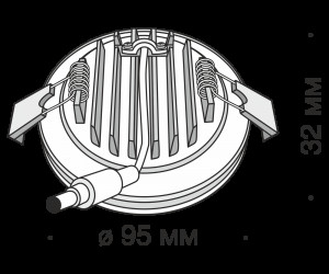 Встраиваемый светильник Technical DL303-L12B4K